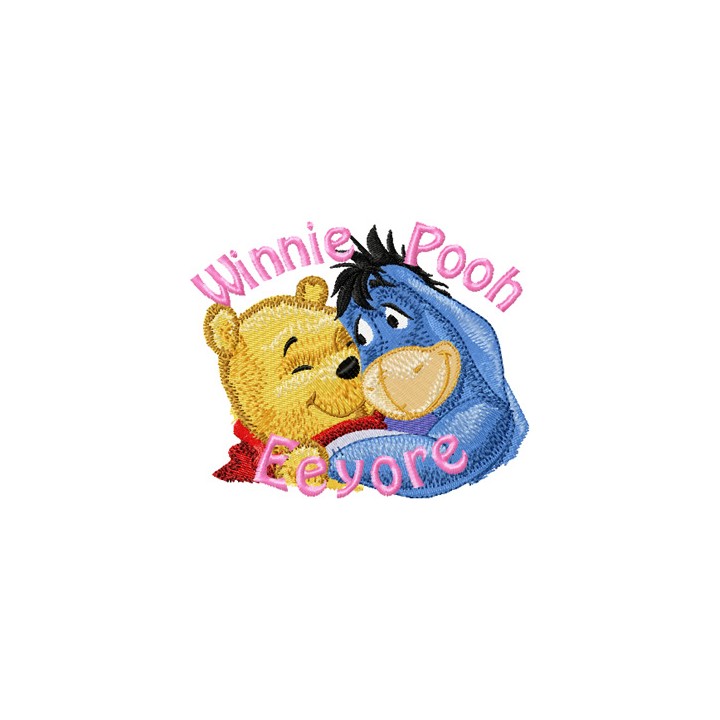 Eeyore and Winnie Pooh 3 embroidery design - Embroidery Design