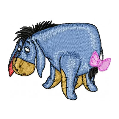 Eeyore 3 embroidery design preview featuring a whimsical stitched motif of the beloved character Eeyore.