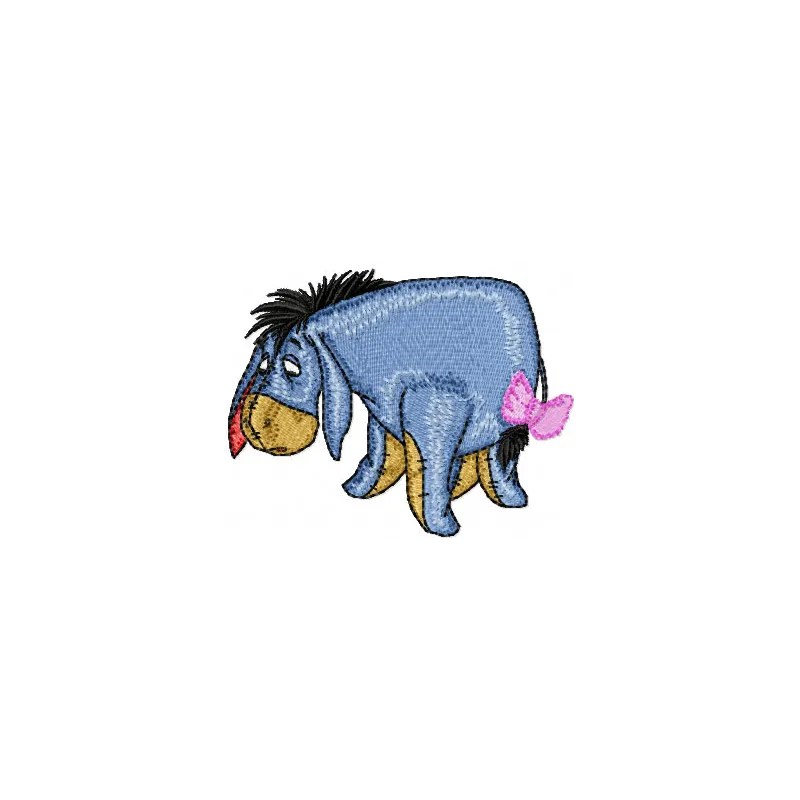 Eeyore 3 embroidery design preview featuring a whimsical stitched motif of the beloved character Eeyore.