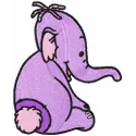 Heffalump embroidery design showcasing a whimsical stitched motif for Tigger Eeyore Piglet collection.