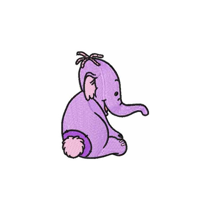 Heffalump embroidery design - Embroidery Design