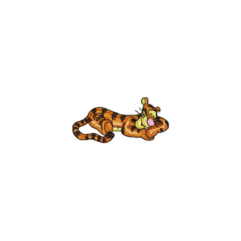 Tigger Sleep embroidery design showcasing a cheerful Tigger character perfect for stitching on baby onesies or pillows.