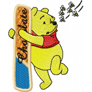 Pooh Alphabet Letter I embroidery design - Embroidery Design