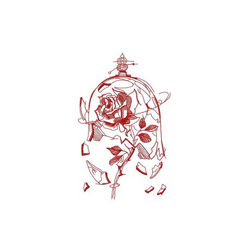Preview of the Broken Dome embroidery design featuring intricate floral motifs for creative stitching projects.
