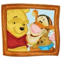 Winnie Pooh, Tigger, and Roo embroidery design featuring beloved characters for cheerful stitching projects.