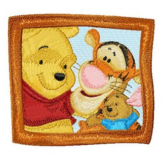 Winnie Pooh, Tigger, Roo embroidery design - Embroidery Design