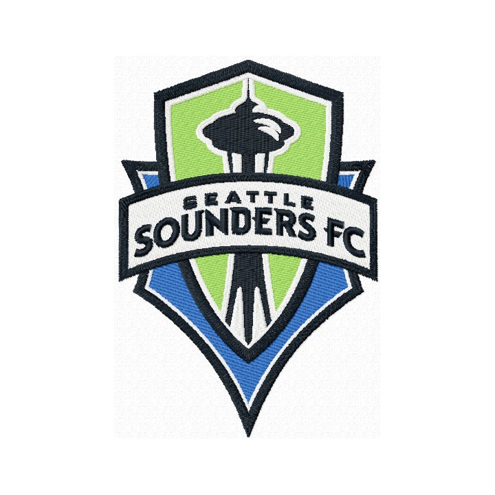 Seattle Sounders FC logo embroidery design - Embroidery Design