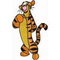 Funny Tigger embroidery design featuring a playful Tigger motif, perfect for adding charm to various fabric projects.