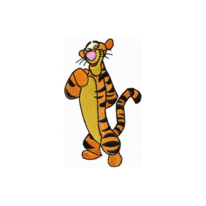 Funny tigger embroidery design - Embroidery Design