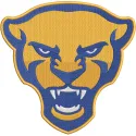 Embroidery design preview of the Pittsburgh Panthers 2019 Secondary Logo featuring vibrant colors and clean edges.