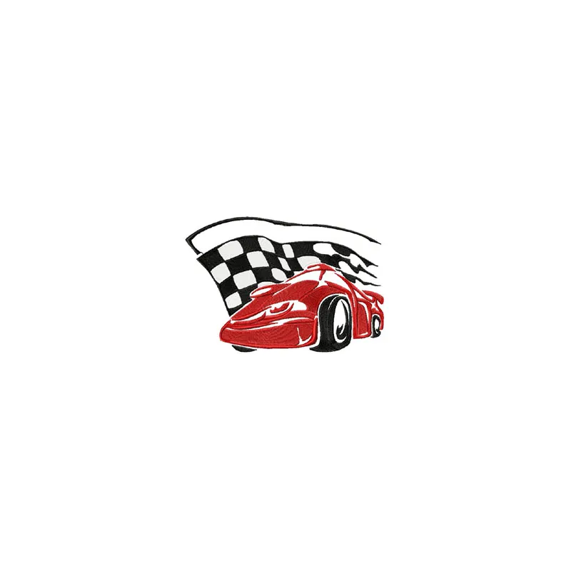 Tribal racing 2 embroidery design showcasing dynamic motifs for auto and moto enthusiasts on fabric.