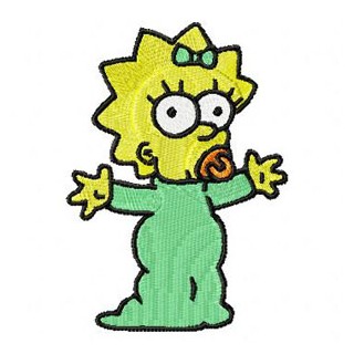 Maggie Simpsons embroidery design - Embroidery Design