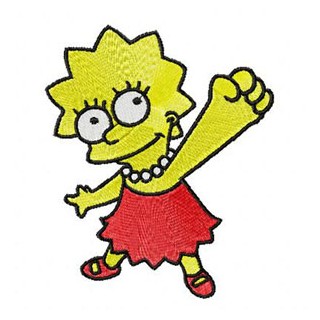 Lisa Simpson 1 embroidery design - Embroidery Design