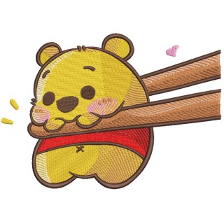 Sushi baby pooh embroidery design - Embroidery Design