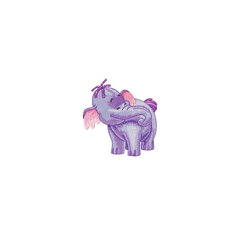 Heffalump 1 embroidery design featuring a whimsical character, ideal for stitching on baby onesies or tote bags.