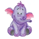 Heffalump 2 embroidery design featuring a whimsical heffalump character, ideal for stitching on t-shirts and tote bags.