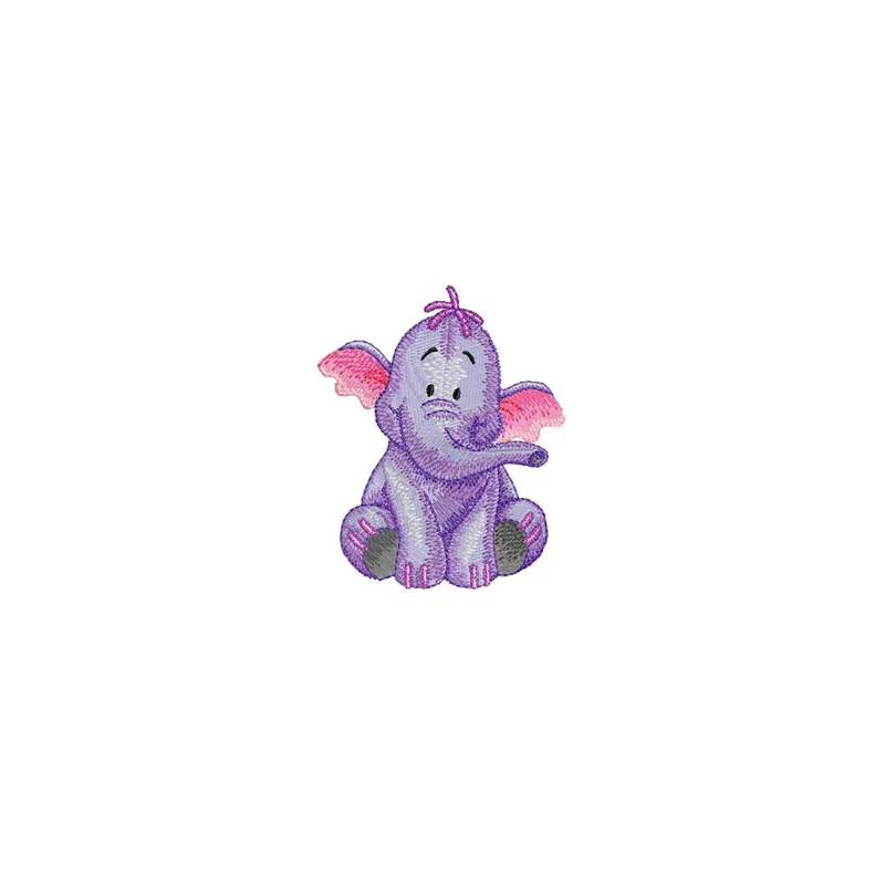 Heffalump 2 embroidery design featuring a whimsical heffalump character, ideal for stitching on t-shirts and tote bags.
