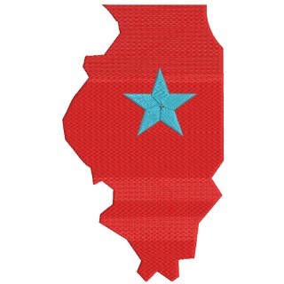 Bloomington Bison logo embroidery design - Embroidery Design