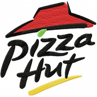 Pizza Hut logo embroidery design - Embroidery Design