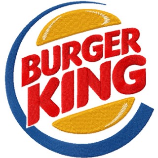 Burger King logo embroidery design - Embroidery Design