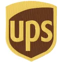 Preview of UPS logo classic embroidery design for stitching on apparel and accessories.