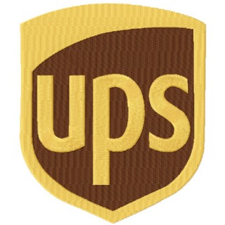 UPS logo classic embroidery design - Embroidery Design