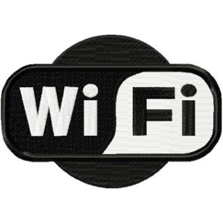 WiFi logo classic embroidery design - Embroidery Design