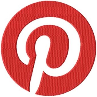 Pinterest Logo embroidery design - Embroidery Design