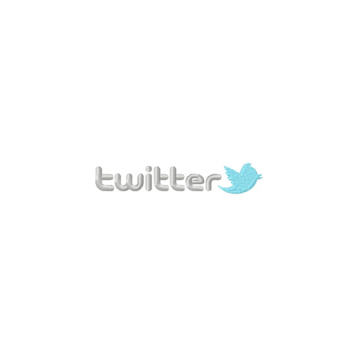 Twitter Logo embroidery design - Embroidery Design
