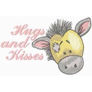 Hugs and kisses embroidery design - Embroidery Design
