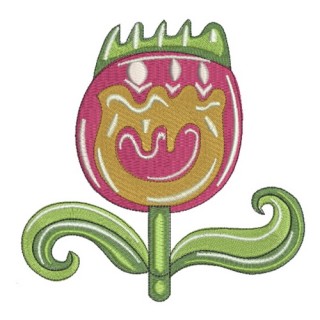 Tulip embroidery design - Embroidery Design