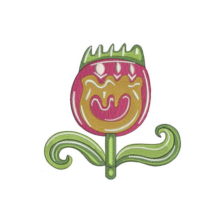 Tulip embroidery design - Embroidery Design