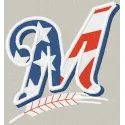 Milwaukee Brewers Flag Logo embroidery design for stitching on caps, t-shirts, or tote bags.
