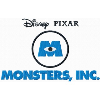 Monster Inc logo embroidery design - Embroidery Design