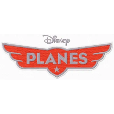 Disney Planes logo embroidery design showcasing a vibrant aviation-themed stitched pattern for creative projects.