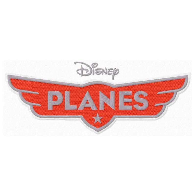 Disney Planes logo embroidery design showcasing a vibrant aviation-themed stitched pattern for creative projects.