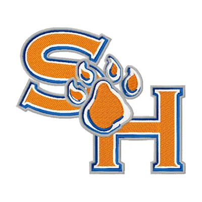 Sam Houston State University embroidery design showcasing intricate stitching patterns for college spirit wear.