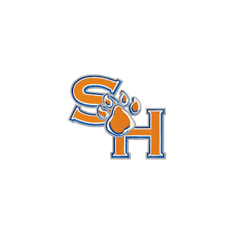 Sam Houston State University embroidery design showcasing intricate stitching patterns for college spirit wear.