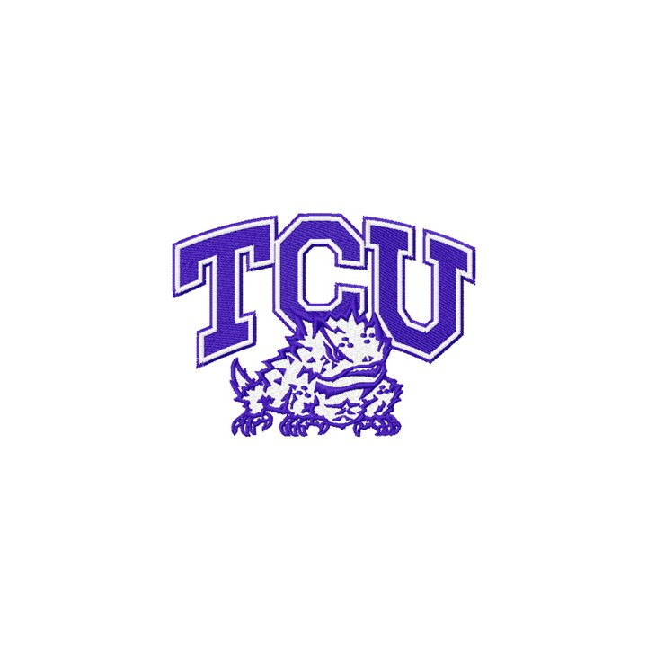TCU Horned Frogs Logo embroidery design - Embroidery Design