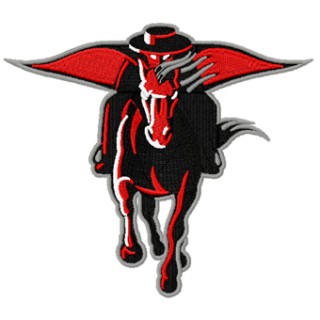 The Masked Rider from Texas Tech University logo embroidery design - Embroidery Design
