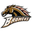 Western Michigan Broncos logo embroidery design preview, showcasing intricate stitching patterns for sports enthusiasts.
