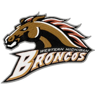 Western Michigan Broncos logo embroidery design - Embroidery Design