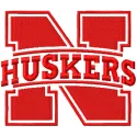 Nebraska Cornhuskers primary logo embroidery design showcasing vibrant colors for stitching on apparel and accessories.