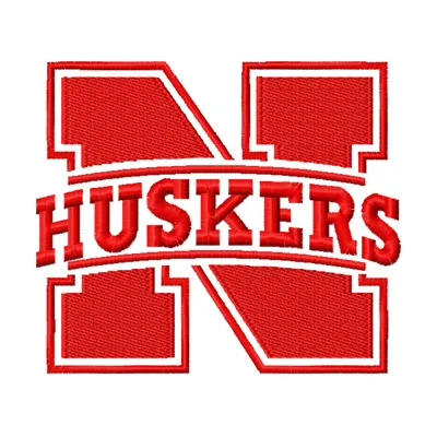Nebraska Cornhuskers primary logo embroidery design showcasing vibrant colors for stitching on apparel and accessories.