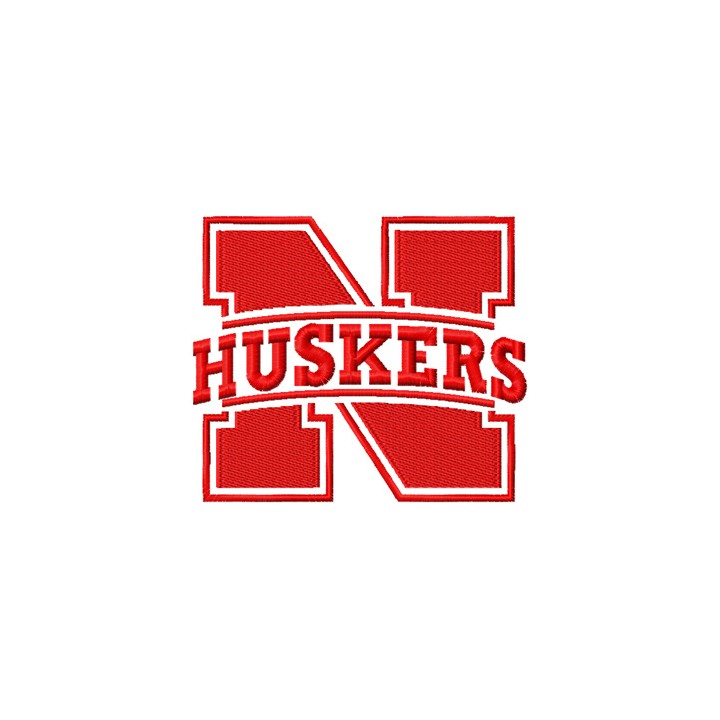 Nebraska Cornhuskers Primary logo embroidery design - Embroidery Design
