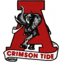 Alabama University Crimson Tide logo 4 embroidery design preview showcasing intricate stitching details.