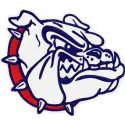 Gonzaga Bulldogs logo embroidery design featuring vibrant colors for college sports enthusiasts.