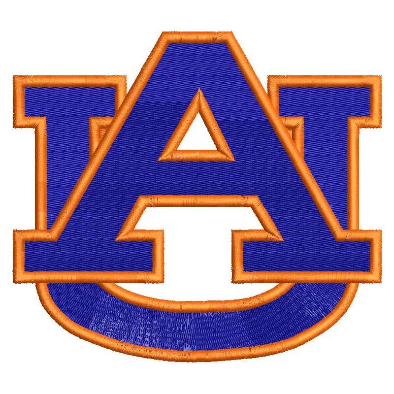 Auburn University Athletic Logo embroidery design showcasing the iconic emblem for stitching on apparel or accessories.