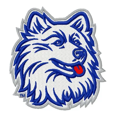 Connecticut Huskies logo embroidery design preview for college sports enthusiasts, ideal for caps and hoodies.