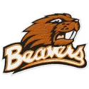 Oregon State Beavers logo embroidery design for college sports, showcasing intricate stitching and vibrant details.